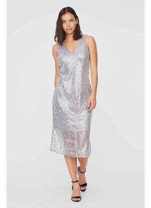 Pusilgių suknelė sidabrinė VERO MODA moteris