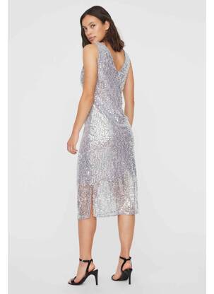 Pusilgių suknelė sidabrinė VERO MODA moteris