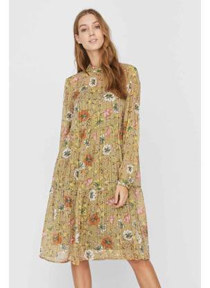 Pusilgių suknelė žalias VERO MODA moteris
