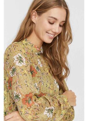 Pusilgių suknelė žalias VERO MODA moteris