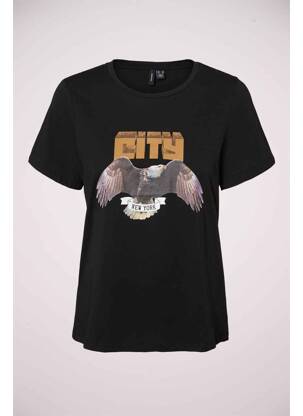 T-marškinys juodas VERO MODA moteris
