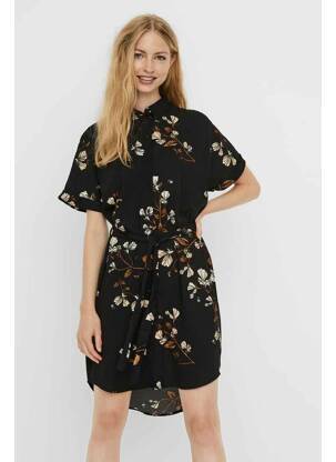 Pusilgių suknelė juodas VERO MODA moteris