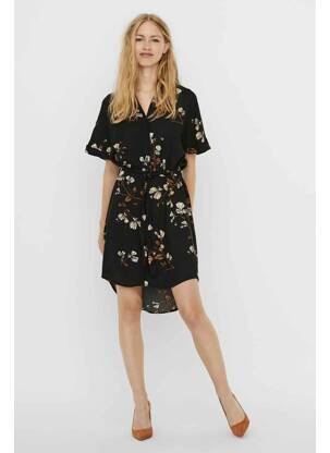 Pusilgių suknelė juodas VERO MODA moteris