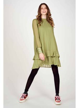 Pusilgių suknelė žalias VERO MODA moteris