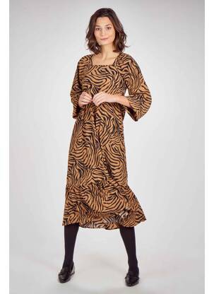 Pusilgių suknelė rudas VERO MODA moteris