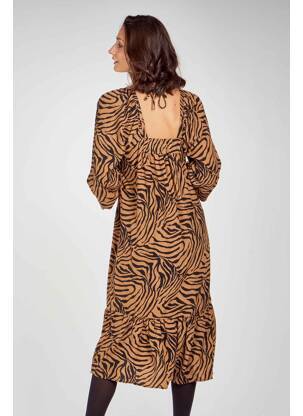 Pusilgių suknelė rudas VERO MODA moteris