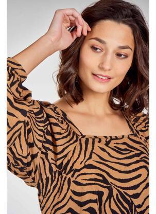 Pusilgių suknelė rudas VERO MODA moteris