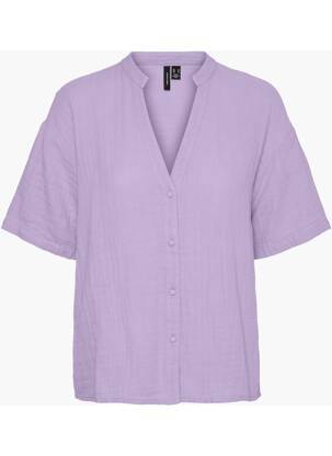 Moteriškas marškinys violetinis VERO MODA moteris