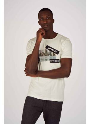 T-marškinys baltas JACK & JONES vyras