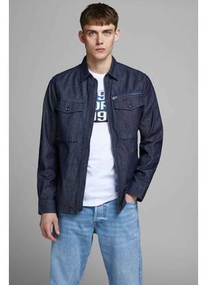 Džinsinė striukė mėlyna JACK & JONES vyras