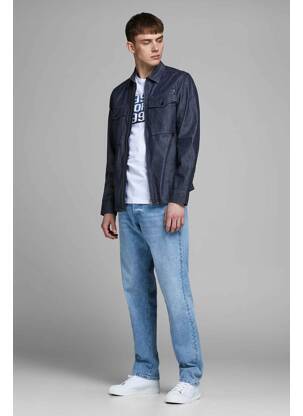 Džinsinė striukė mėlyna JACK & JONES vyras
