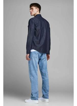 Džinsinė striukė mėlyna JACK & JONES vyras