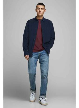Ilgomis rankovėmis marškinys mėlyna JACK & JONES vyras