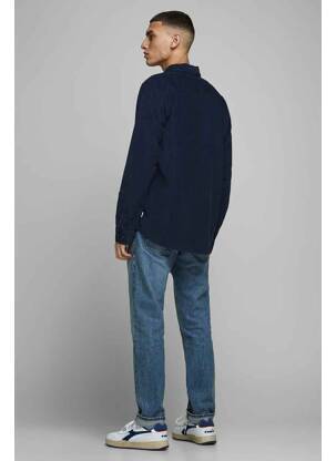 Ilgomis rankovėmis marškinys mėlyna JACK & JONES vyras