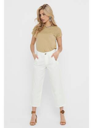 Chino kelnė baltas JACQUELINE DE YONG moteris