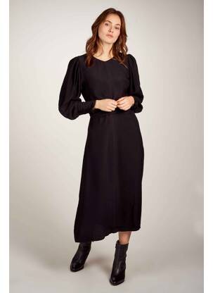 Pusilgių suknelė juodas ASTRID BLACK LABEL moteris