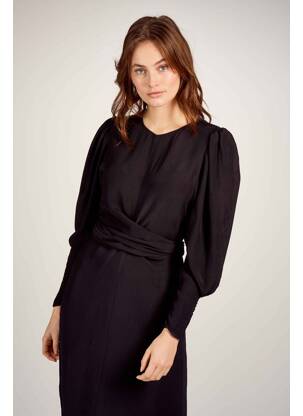 Pusilgių suknelė juodas ASTRID BLACK LABEL moteris