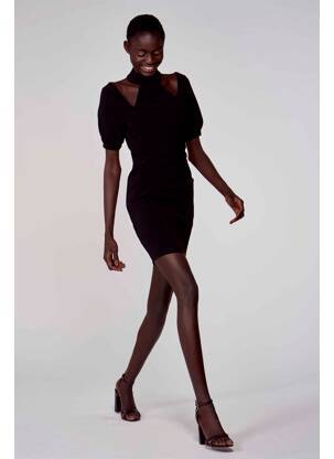 Pusilgių suknelė juodas ASTRID BLACK LABEL moteris