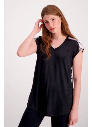 T-marškinys juodas ASTRID BLACK LABEL moteris