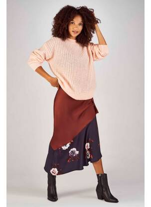 Ilgas sijonas raudona CLOUDS OF FASHION moteris