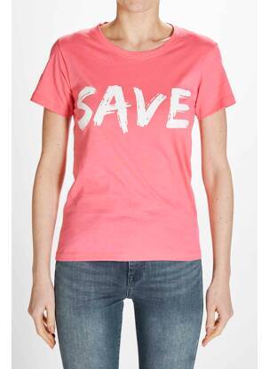 T-marškinys rožinė SAVE THE DUCK moteris