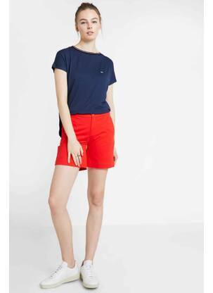 Šortas raudona TOMMY HILFIGER moteris