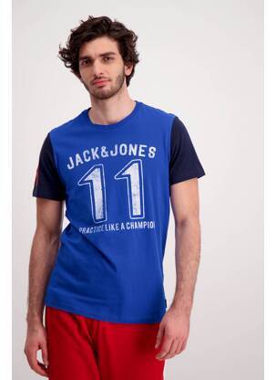 T-marškinys mėlyna JACK & JONES vyras