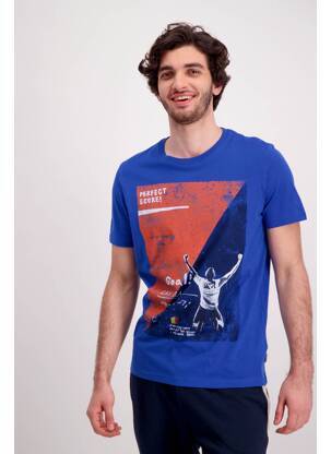 T-marškinys mėlyna JACK & JONES vyras