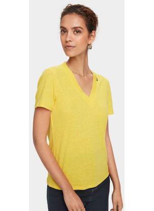 T-marškinys geltona SCOTCH & SODA moteris