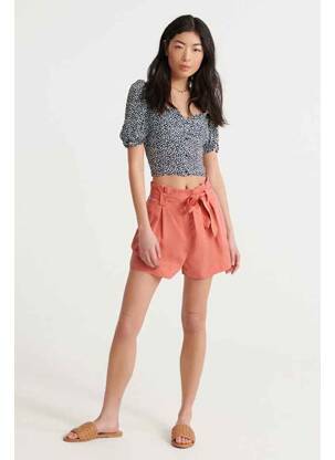 Šortas raudona SUPERDRY moteris