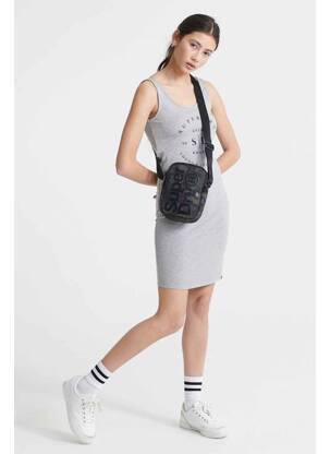 Pusilgių suknelė pilka SUPERDRY moteris
