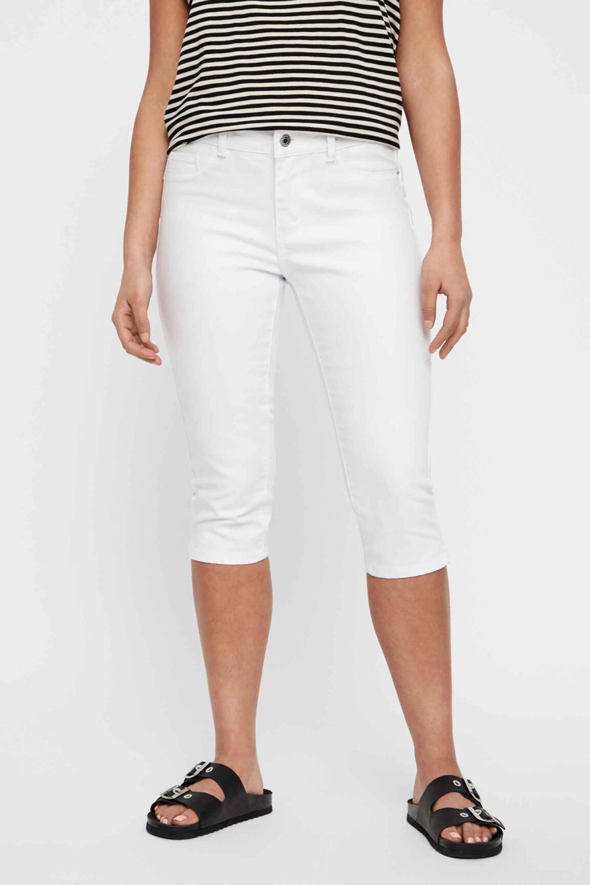Pusilgių kelnių baltas VERO MODA moteris