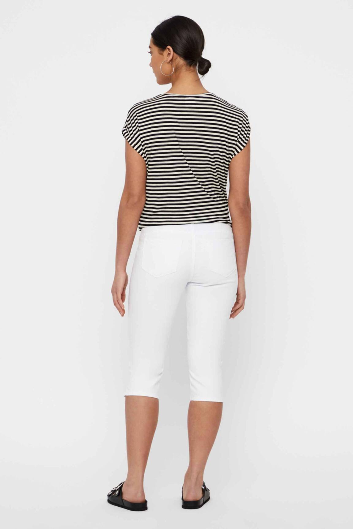 Pusilgių kelnių baltas VERO MODA moteris