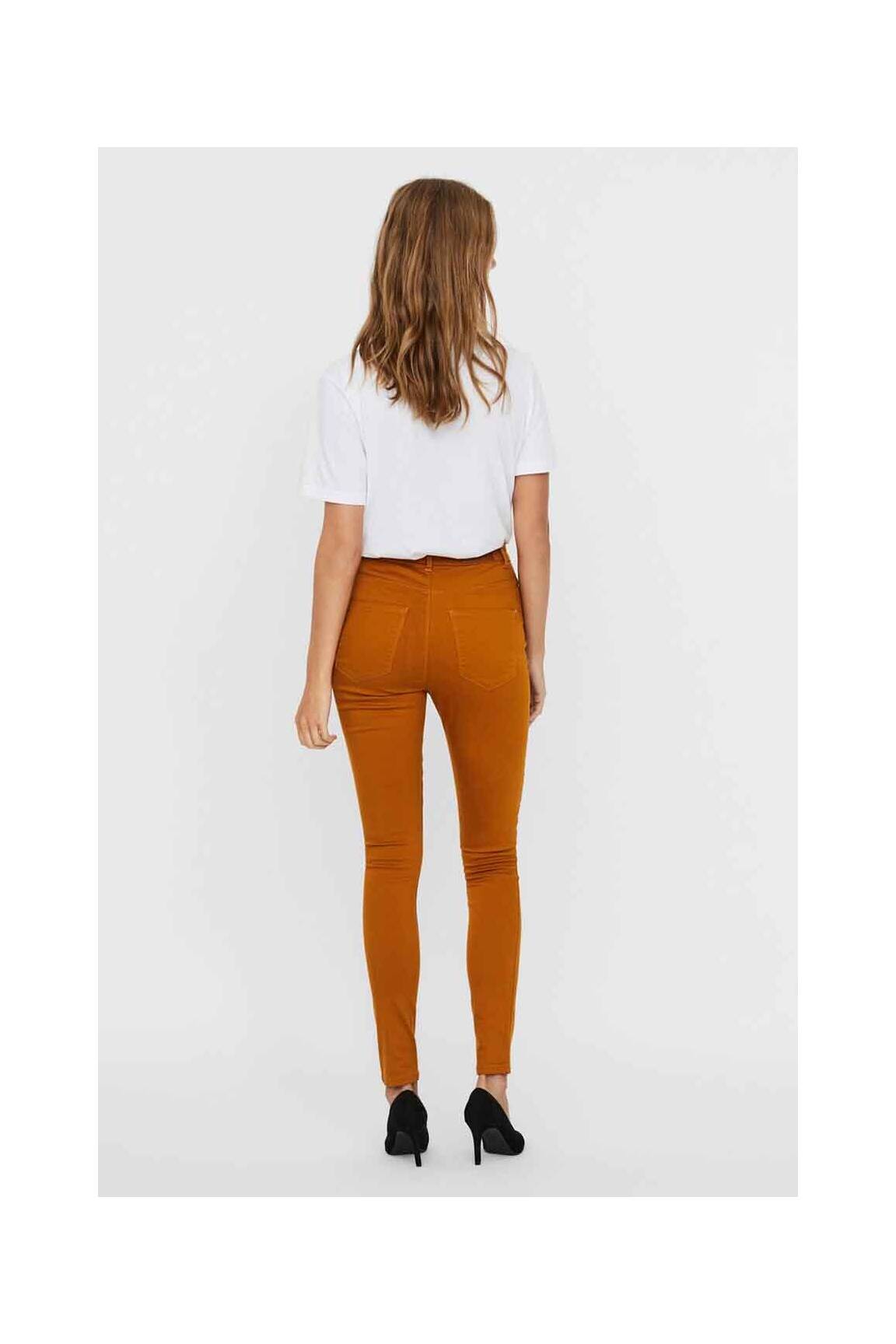 Lieknos kelnės rudas VERO MODA moteris