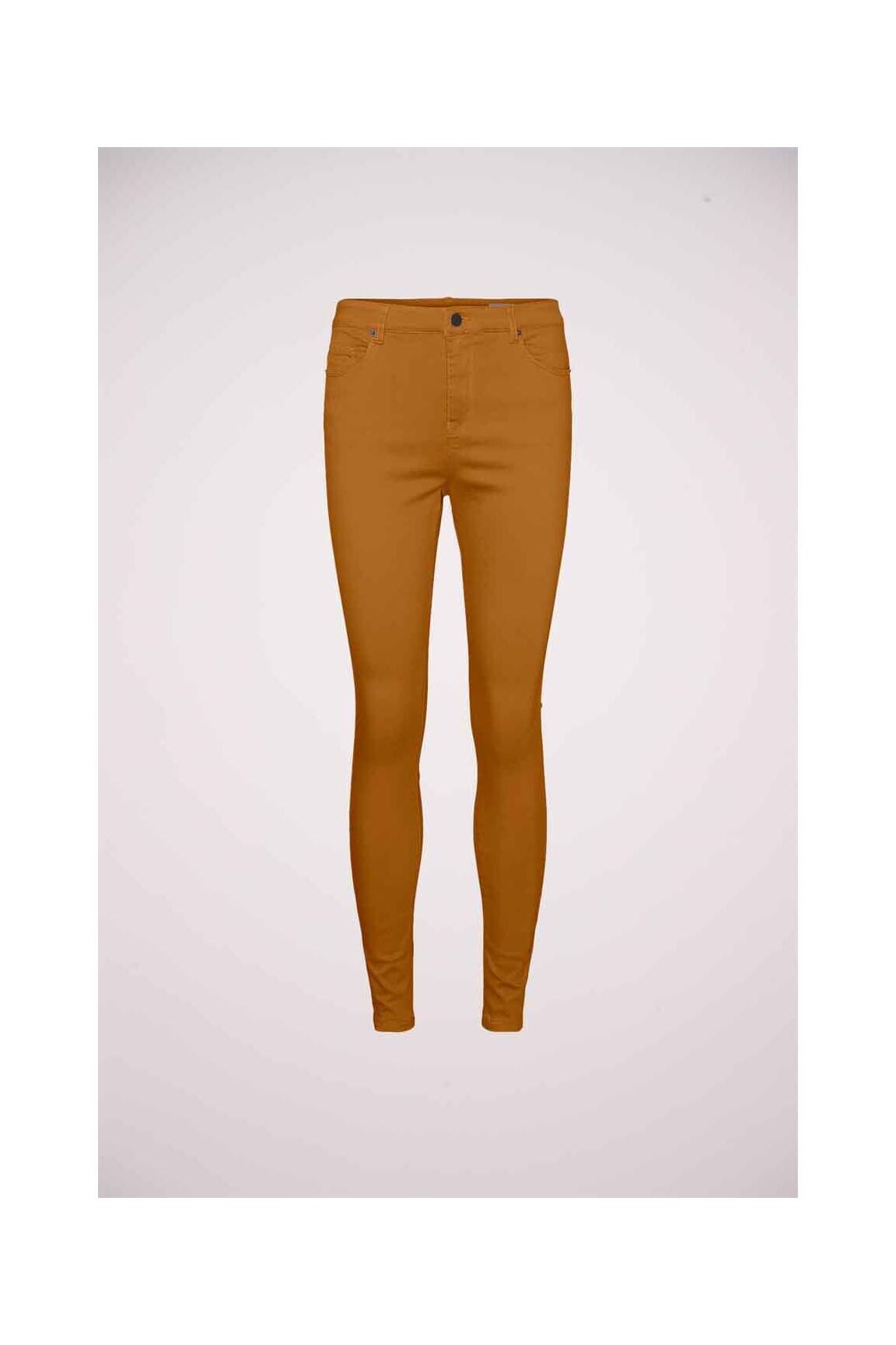 Lieknos kelnės rudas VERO MODA moteris