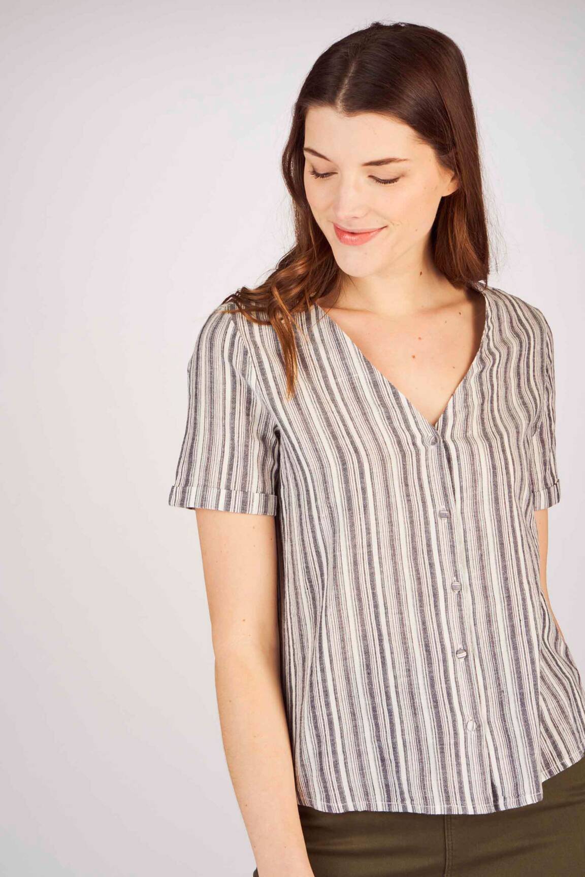 Moteriškas marškinys mėlyna VERO MODA moteris