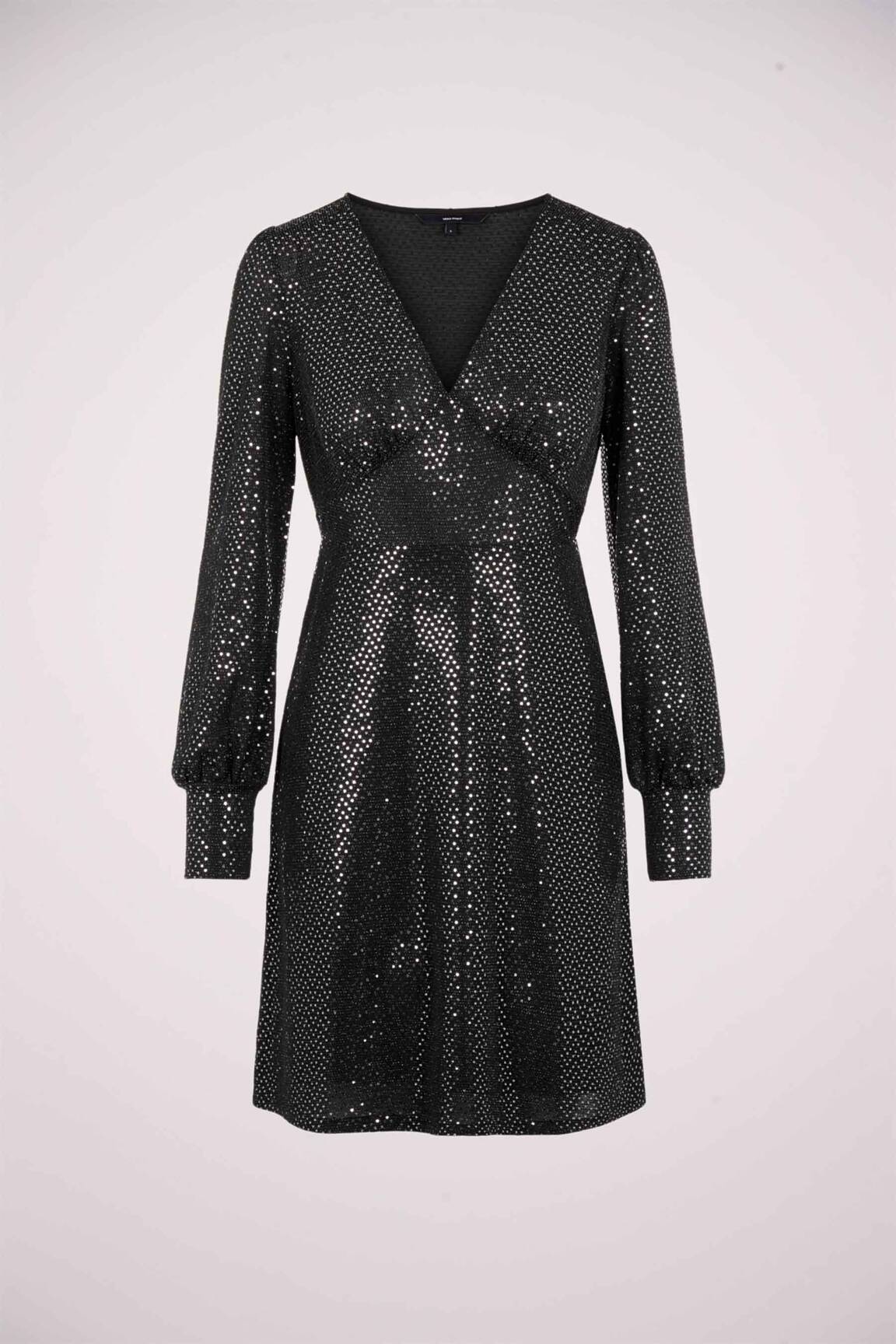 Pusilgių suknelė juodas VERO MODA moteris
