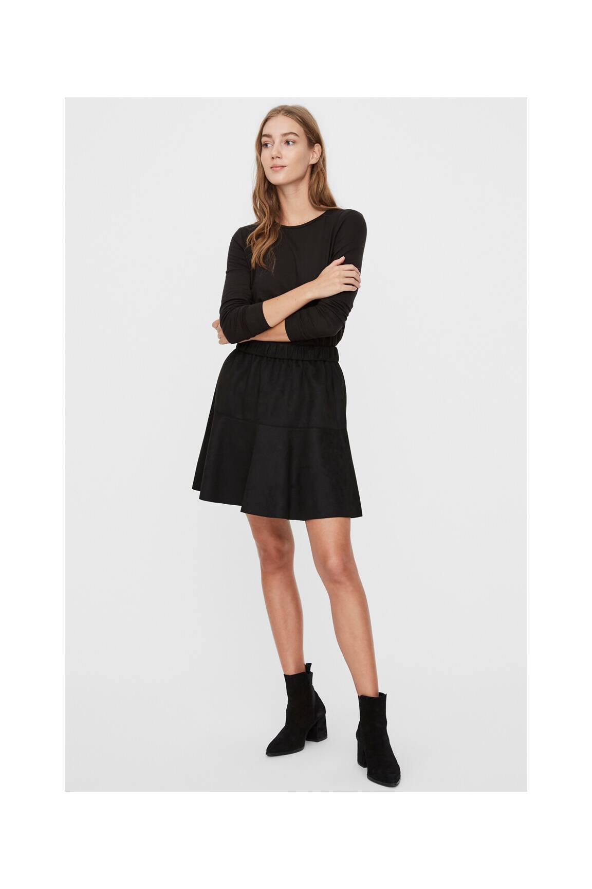 Trumpas sijonas juodas VERO MODA moteris