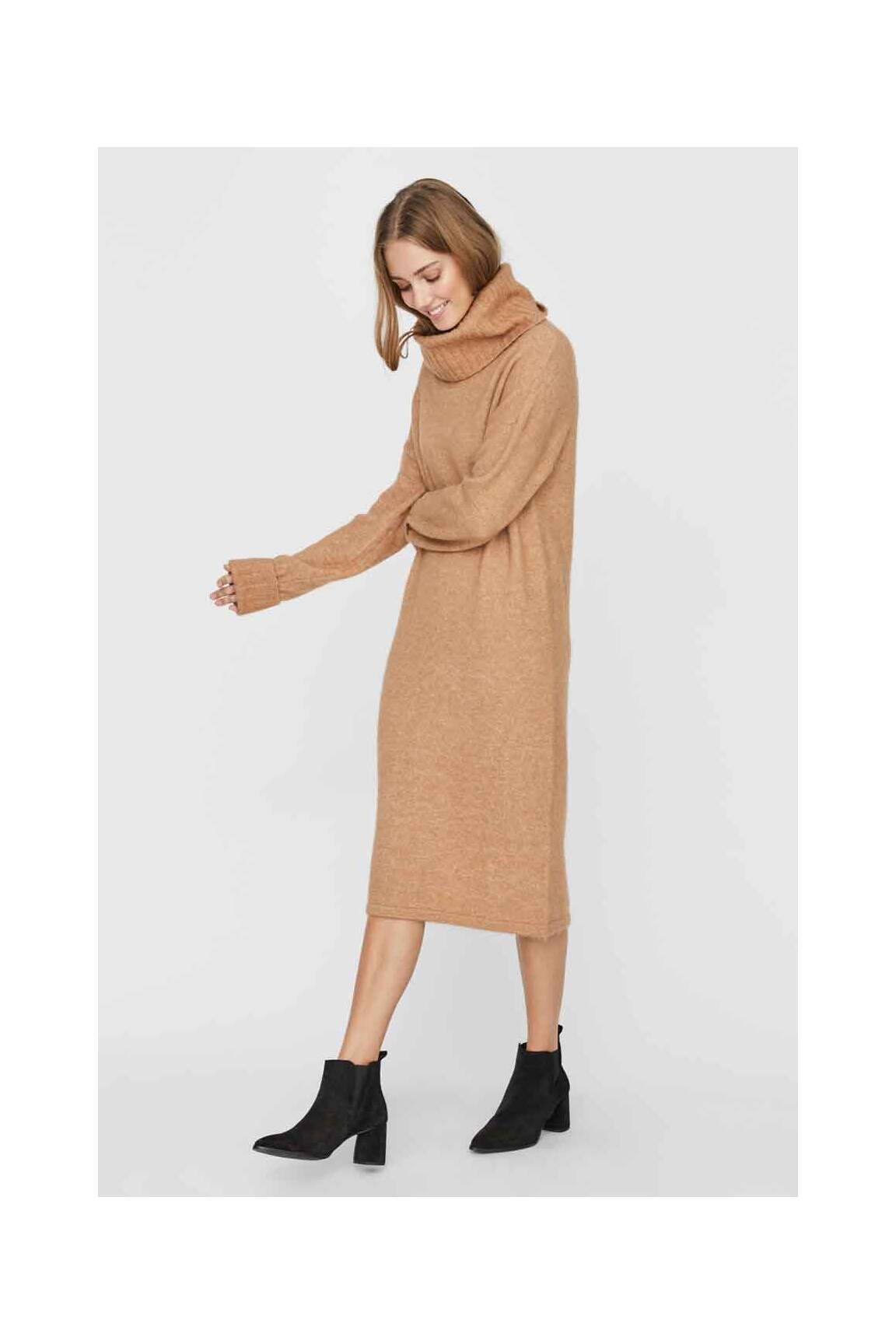 Megztinė suknelė rožinė VERO MODA moteris