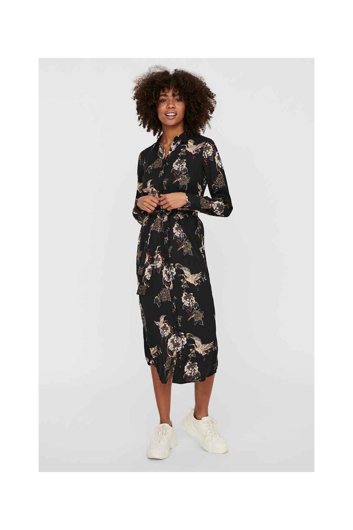 Platus kelnes juodas VERO MODA moteris