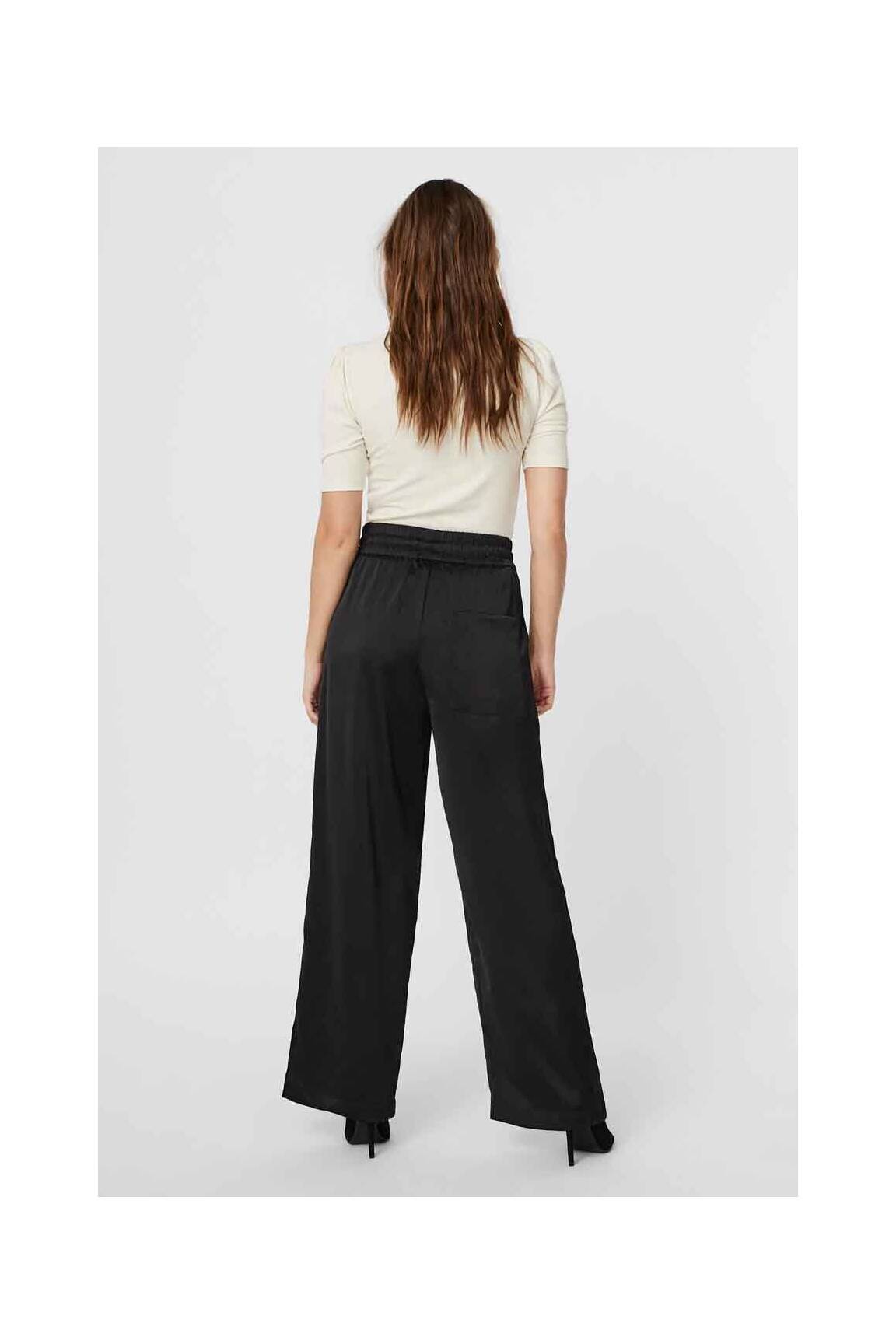 Platus kelnes juodas VERO MODA moteris
