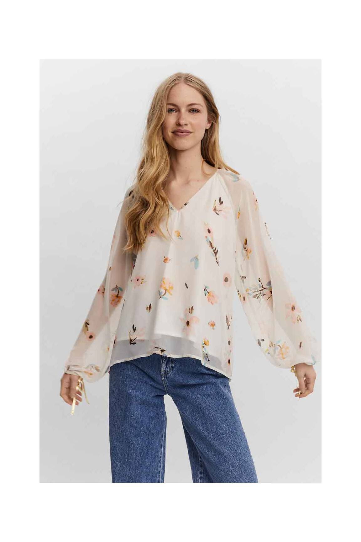 Bluzonai baltas VERO MODA moteris