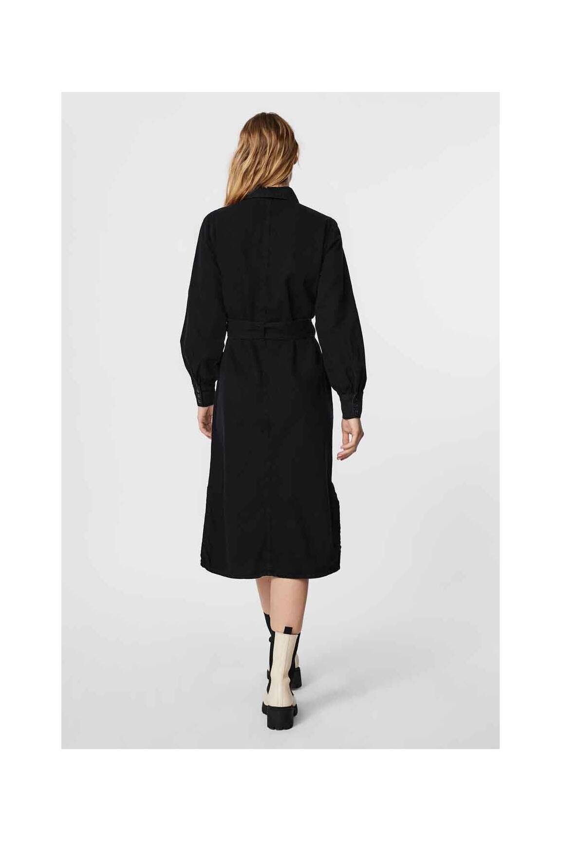Pusilgių suknelė juodas VERO MODA moteris