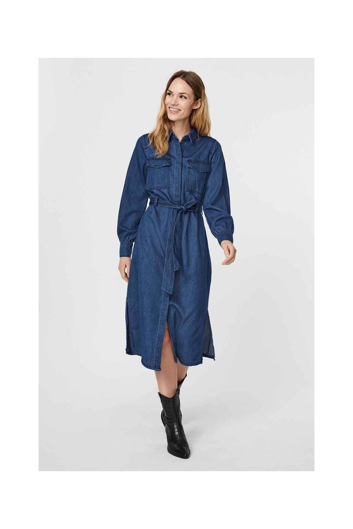 Ilga suknelė mėlyna VERO MODA moteris