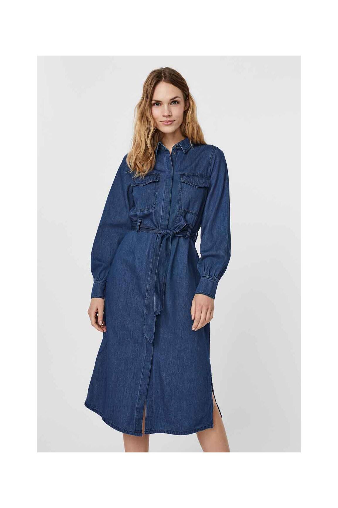 Ilga suknelė mėlyna VERO MODA moteris