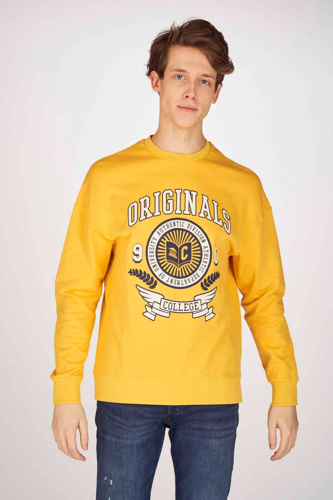 Mikroskopas geltona JACK & JONES vyras