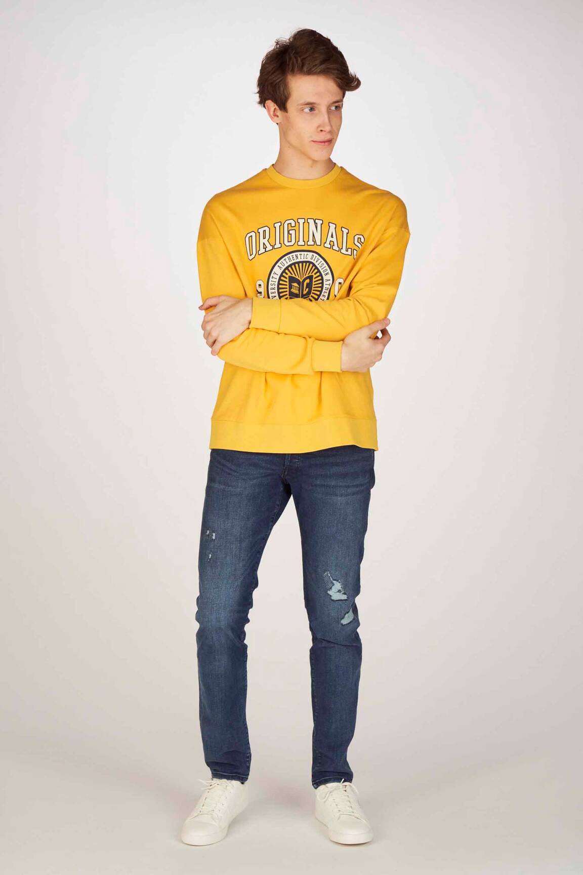 Mikroskopas geltona JACK & JONES vyras