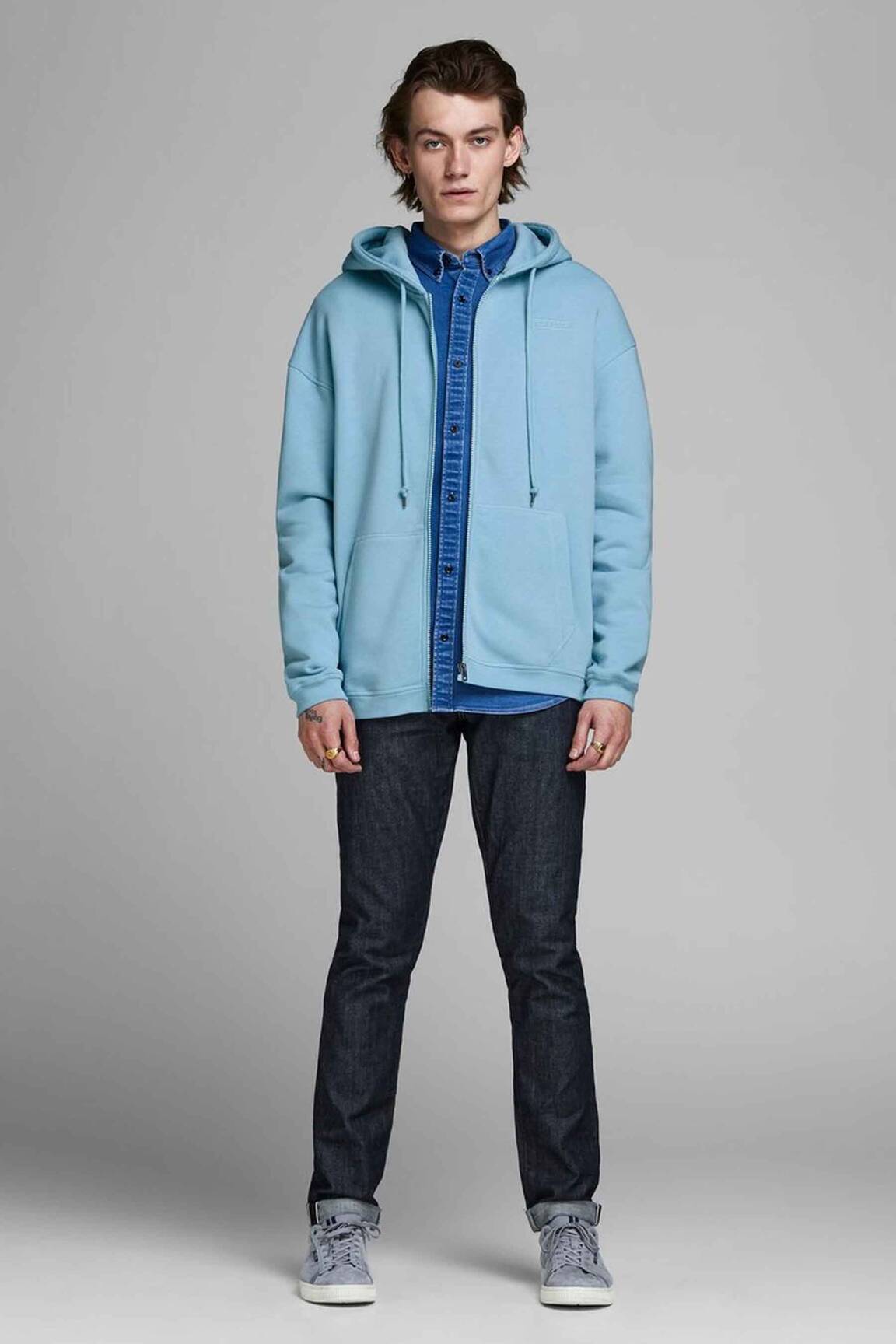 Kasdienis švarkas mėlyna JACK & JONES vyras