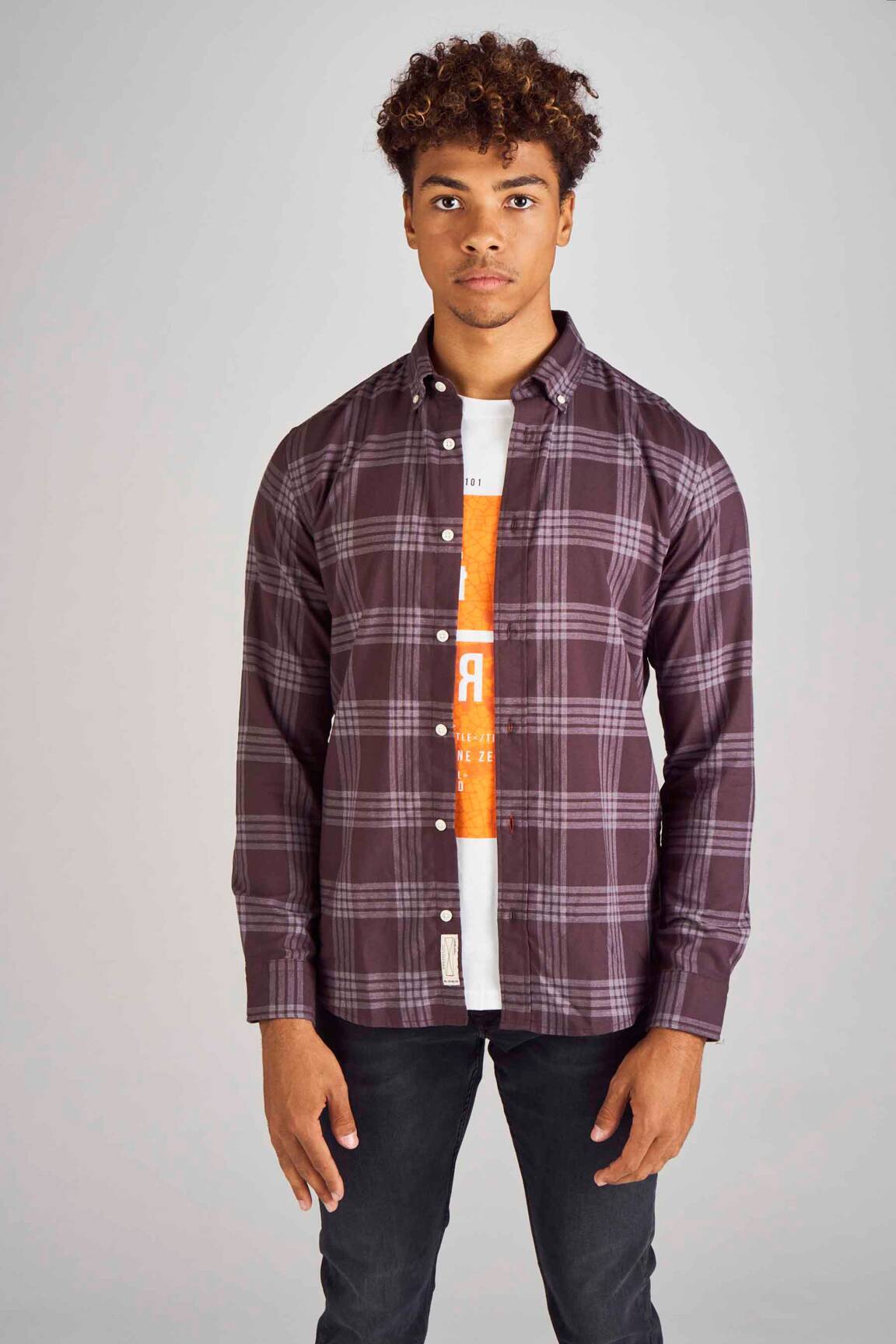 Ilgomis rankovėmis marškinys bežinis JACK & JONES vyras
