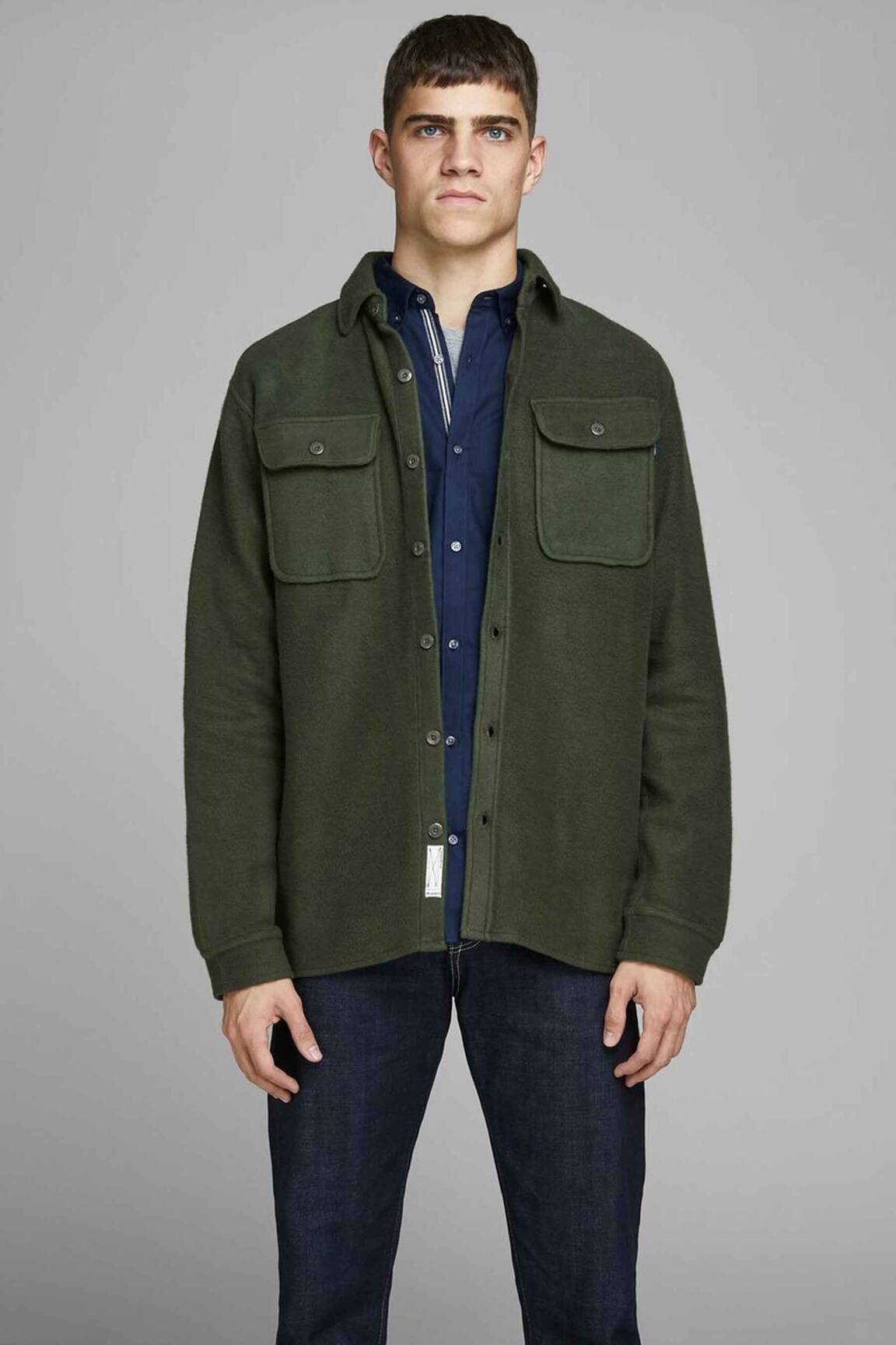 Kasdienis švarkas žalias JACK & JONES vyras
